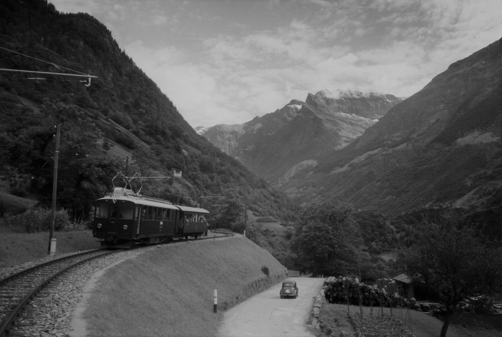 Bellinzona Mesocco historic RhB